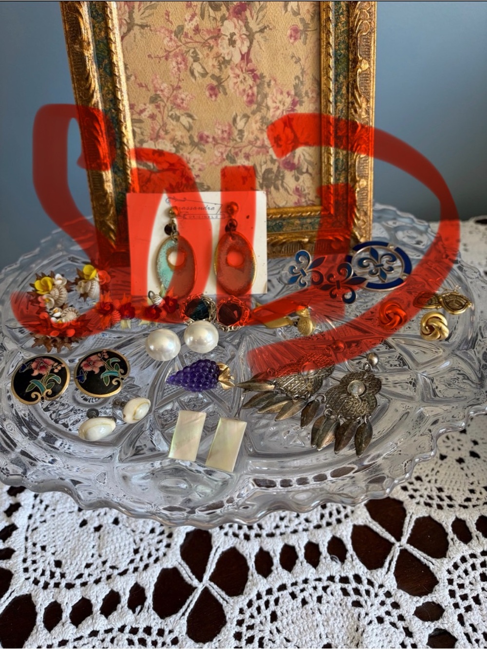 SOLD Assorted Vintage Jewelry Earrings and Pins Lot Turquoise, Gold, Silver - Picture 1 of 7